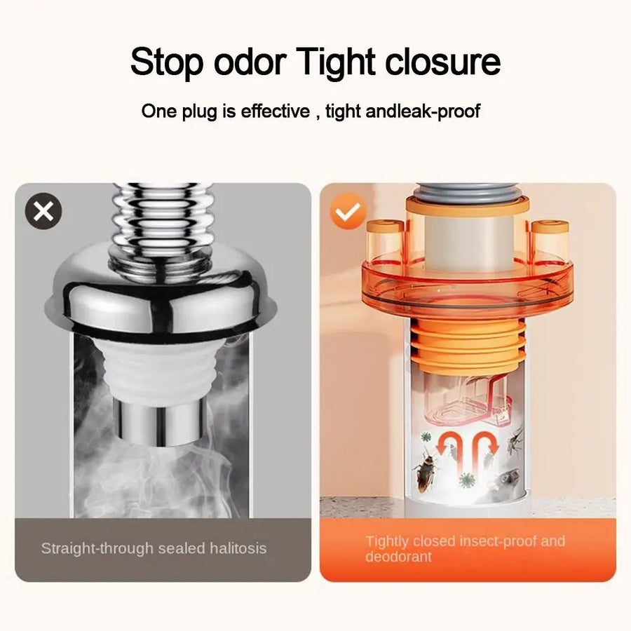 Odor Prevention Automatic Drainage Pipe Adapter Drainer - Image 8