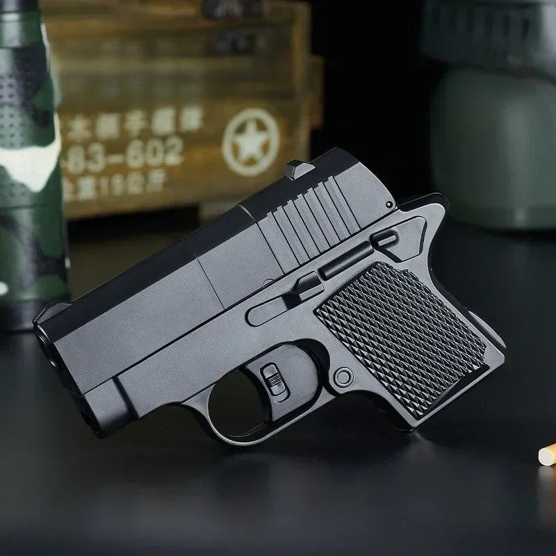 Mini Handgun Shape Hidden Storage Electric Lighter - Image 2