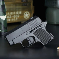 Mini Handgun Shape Hidden Storage Electric Lighter - Image 2