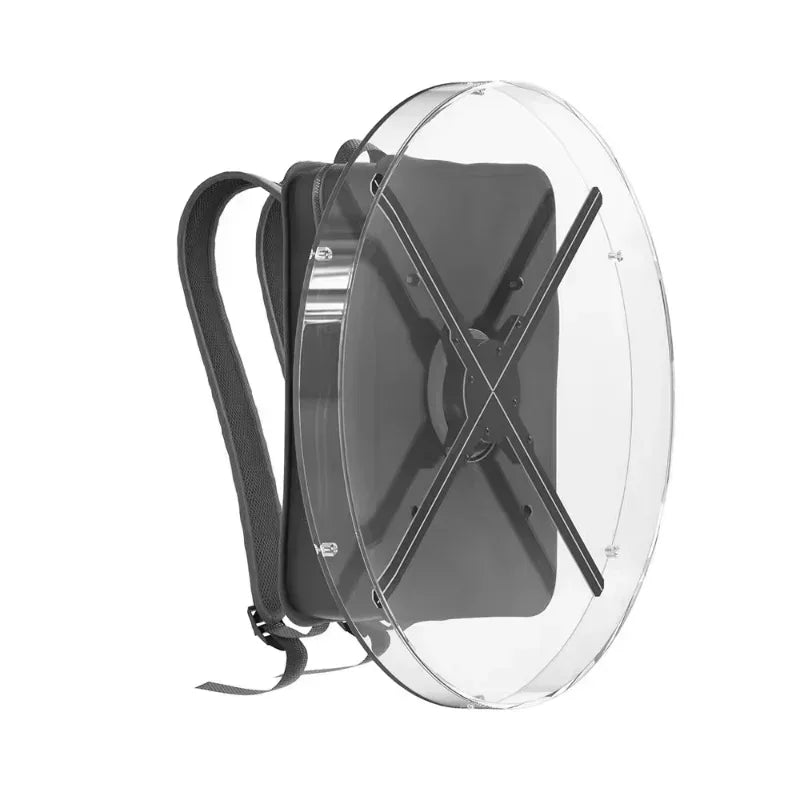 3D Hologram Fan Projector Portable Digital Backpack - Image 1