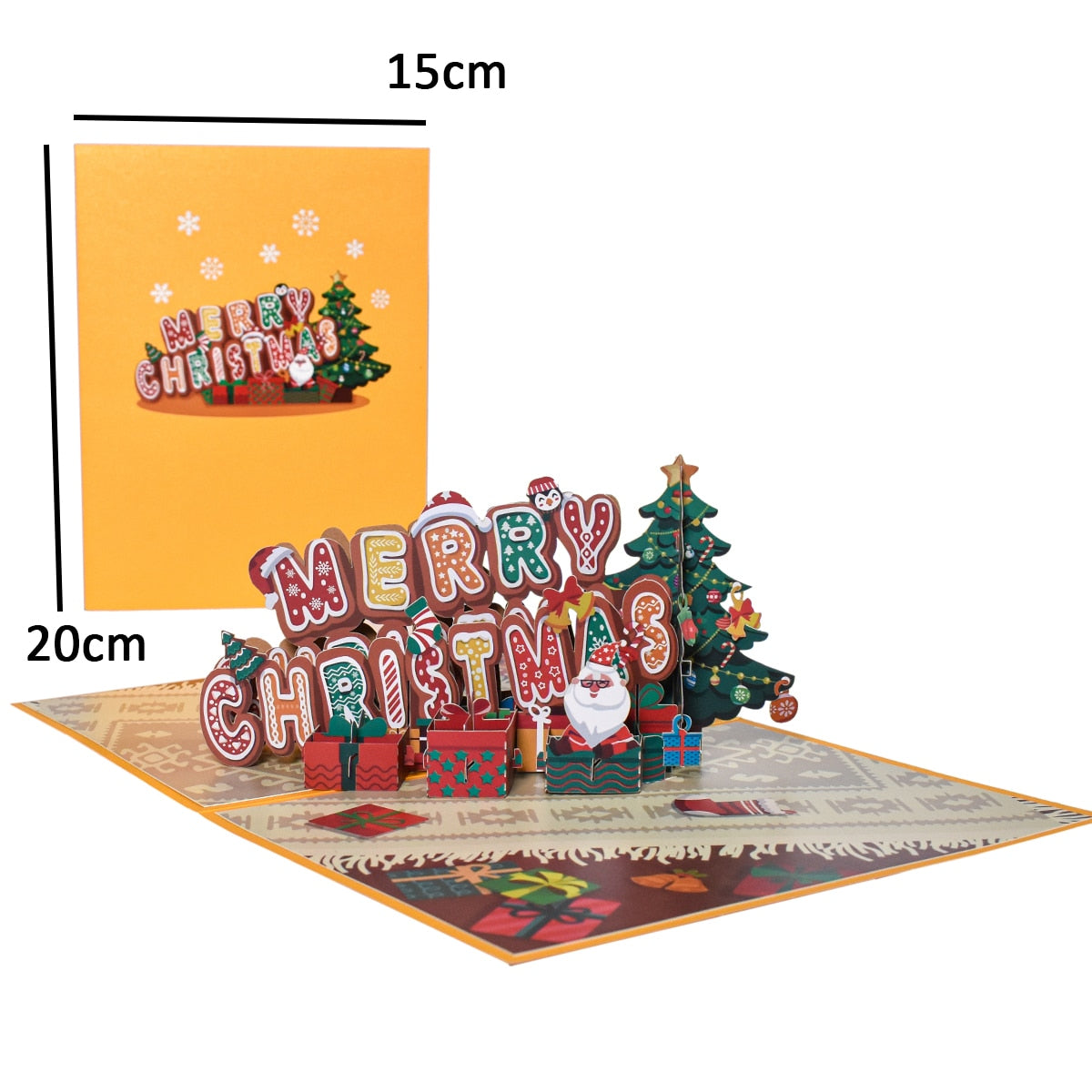 3D Pop-Up Cheerful Christmas Gift Cards