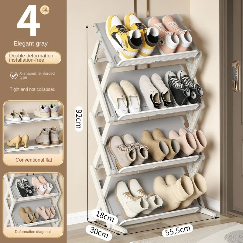 Shoe Organizer Vertical Space-Saving Rack - Image 5