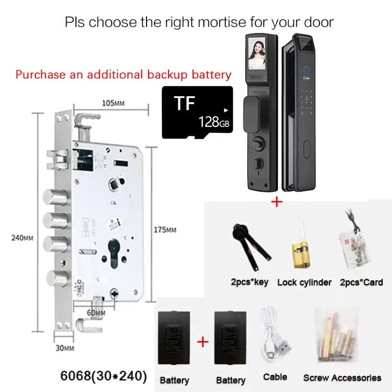 Automatic Secure Face Recognition Smart Fingerprint Door Lock