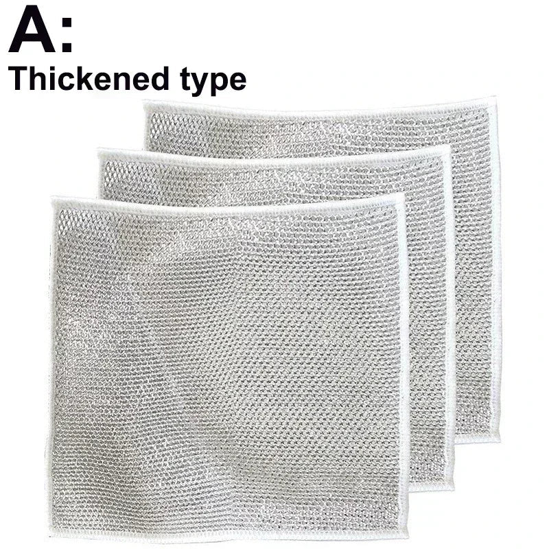 Non-Stick Iron Wipe Double Layer Wire Cleaning Cloth - Image 8