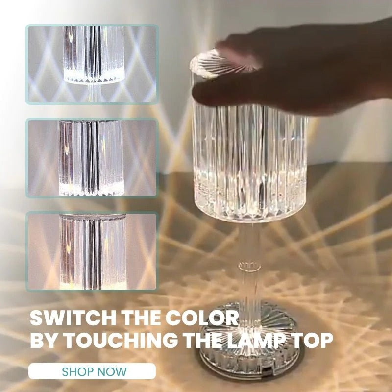 Diamond Glow Acrylic Touch Table Night Lamp - Image 4