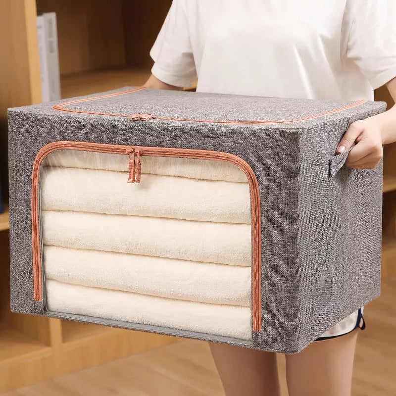 Foldable Storage Space-Saving Large Organizer Box - Image 0