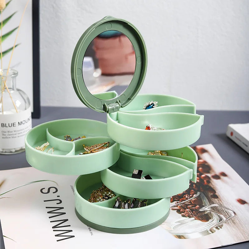 Multi-Layer Rotating  Jewelry Organizer Storage - Image 8