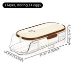 Fridge Organizer Automatic Rolling Transparent Egg Storage Box