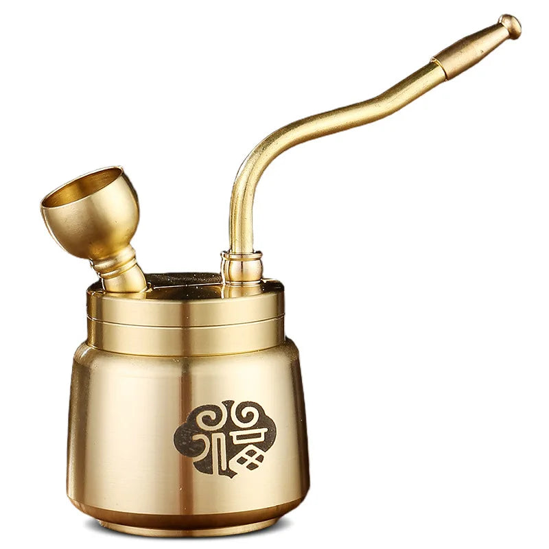 Artisan Brass Pipe Aromatherapy Incense Burner - Image 6
