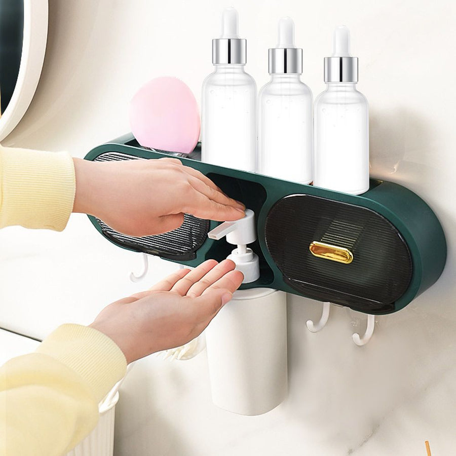 Wall-Mounted Waterproof Bathroom Storage Rack - Image 1