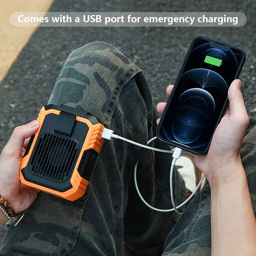 USB Rechargeable Portable Waist Clip Air Conditioner Fan - Image 6