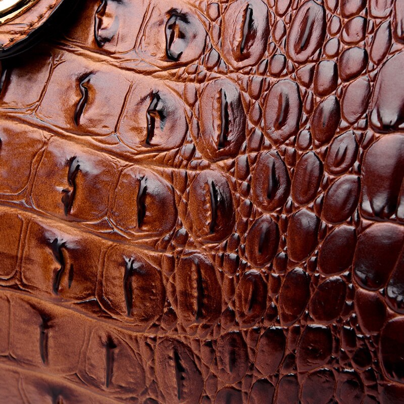 Elegant Crocodile Leather Fashion Handbag for Women - Image 4