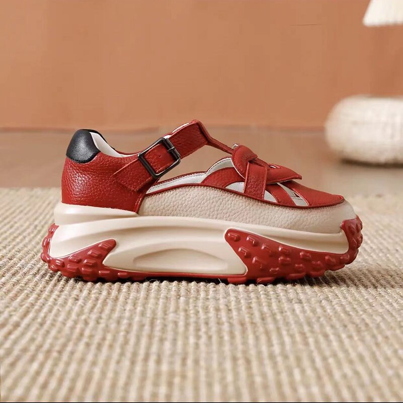 Thick Sole Comfy Steps Sandals - Image 4