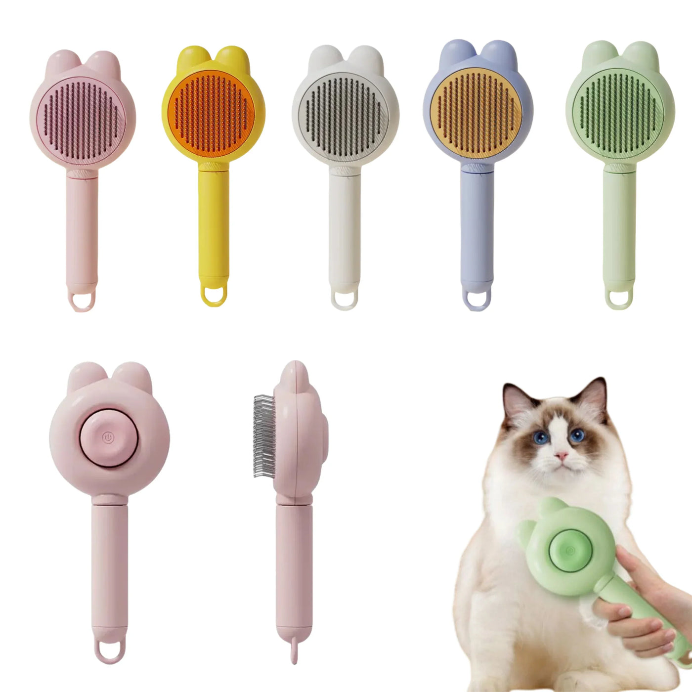 One Click Hair Removal Pet Grooming Brush - Image 5