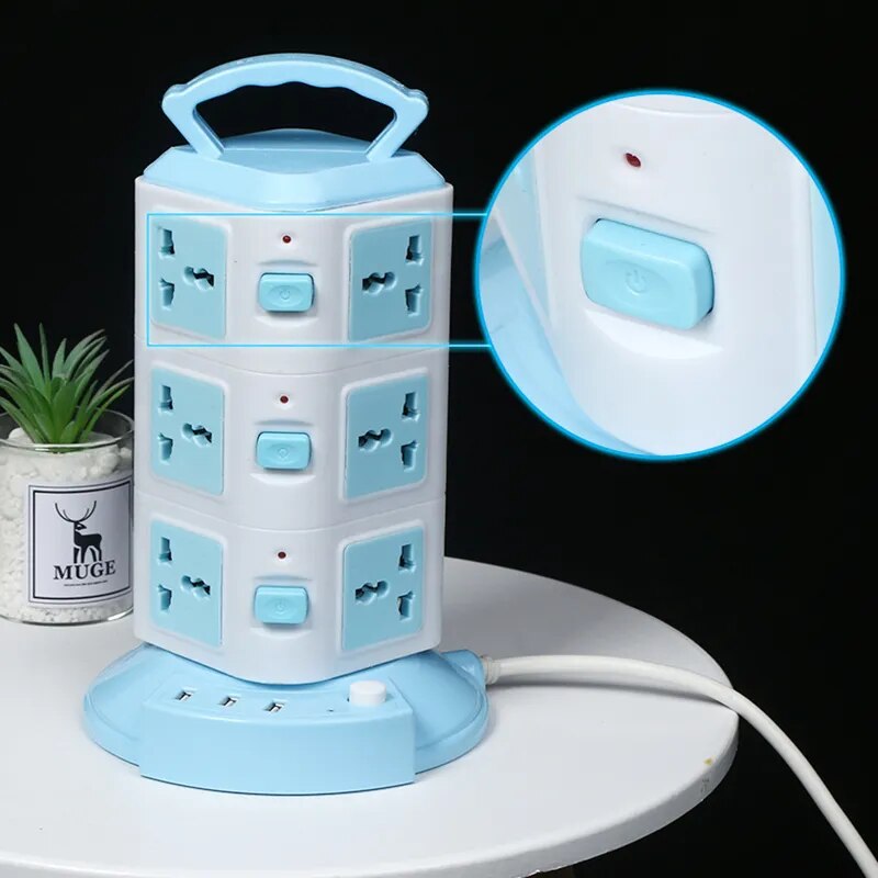 Tower Design Surge Protector Vertical Power Strip - Image 4