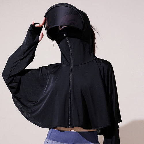 Ice Silk UV Protection Hooded Windbreaker Jacket - Image 0