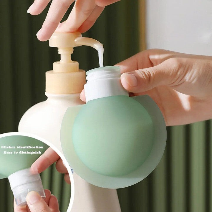 Leakproof Silicone Squeeze Bottle Travel Liquid Dispenser - Image 0