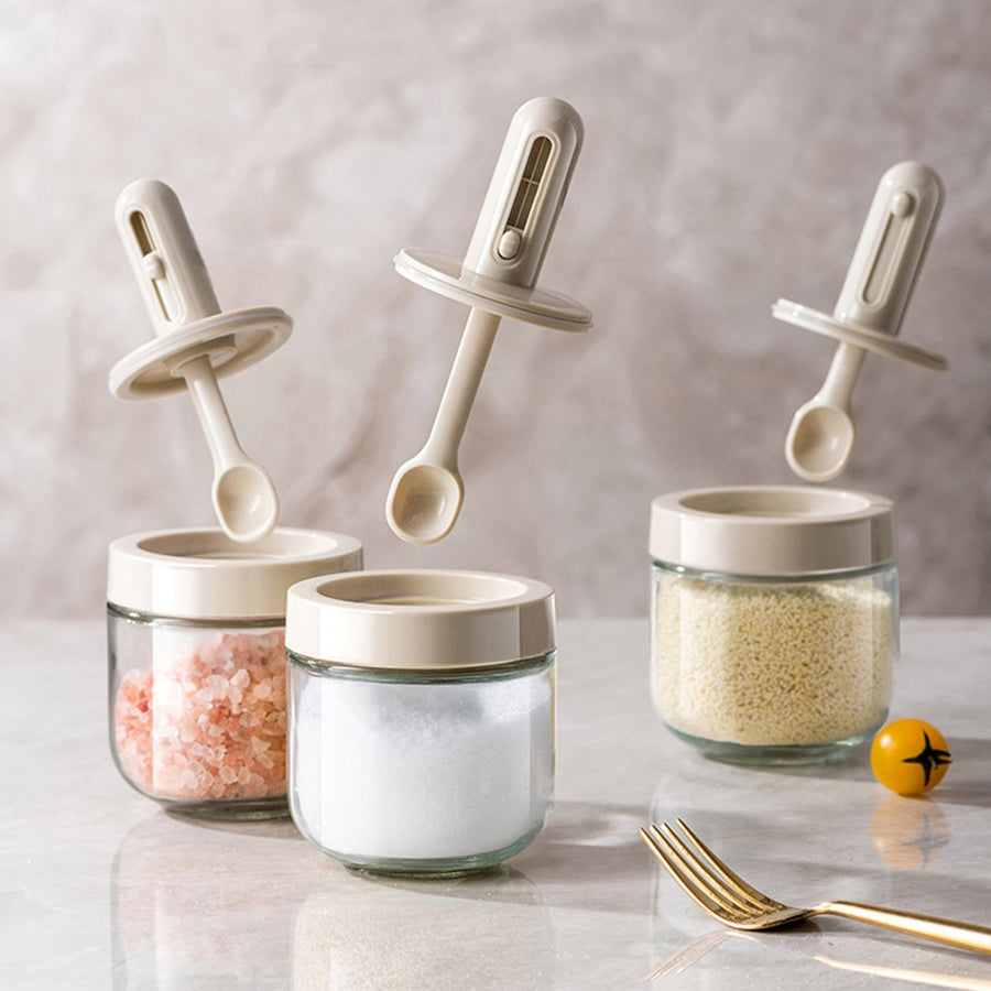 Creative Mini Seasoning Jar with Spoon - Image 0