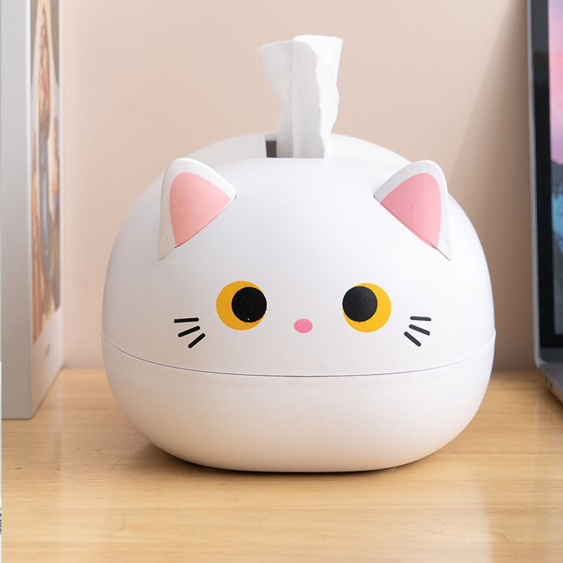 Cat Shaped Desktop Tissue Box