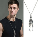 Skeleton Couple Magnetic Necklace