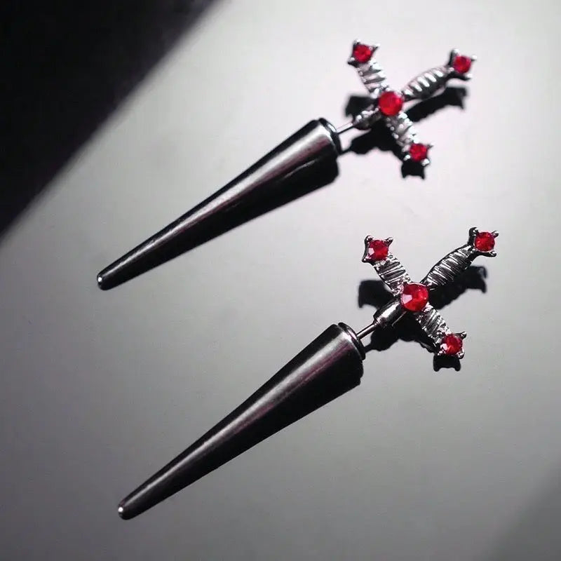 Gothic Sword Drop Earring - Image 8