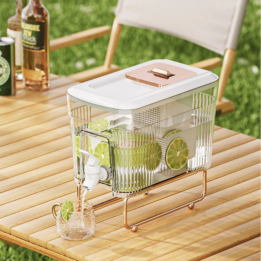 Built-in Spigot Portable Family-Sized Cold Beverage Dispenser - Image 2