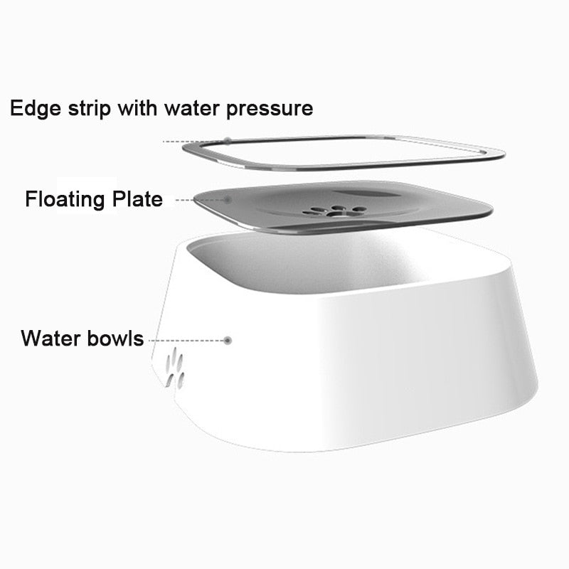 No-Spill Pet Water Dispenser Bowl