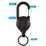 Heavy Duty Retractable Pull Practical Keychain