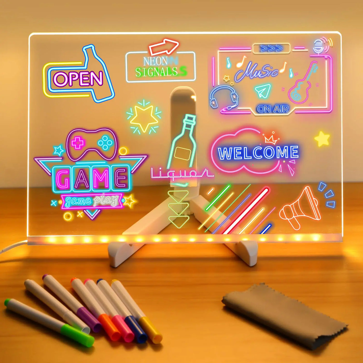 Bright Story Neon Sketch Drawing Board - Image 7