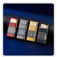 Dual Flame Built-in Watch Butane Gas Lighter - Image 6