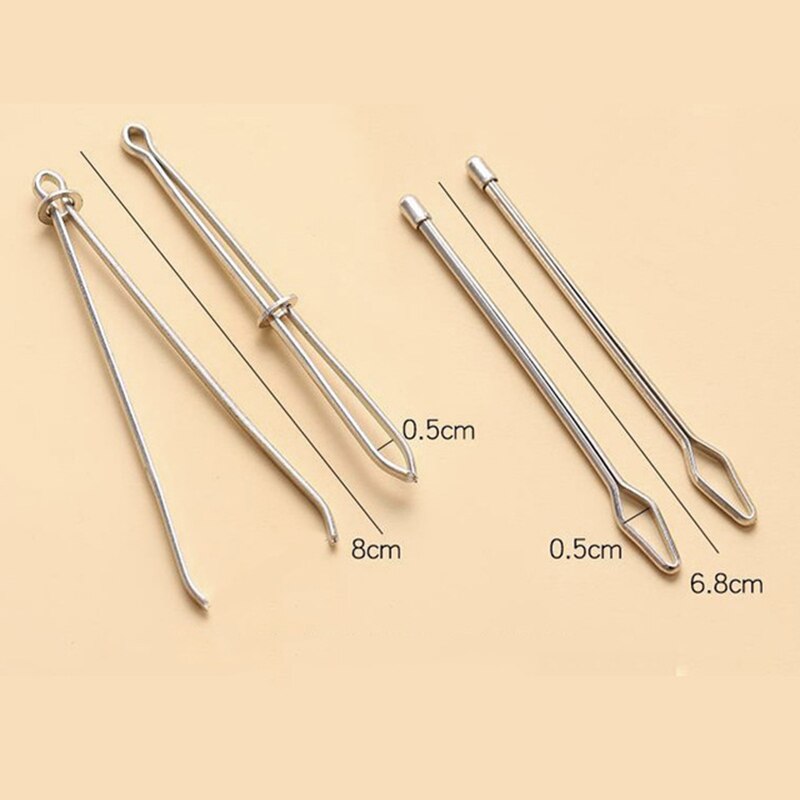 2Pcs Elastic Rope Threader Tweezer Tool - Image 7