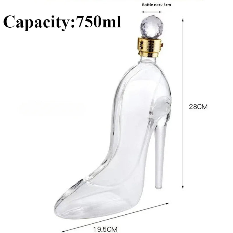 High Heel Fancy Glass Wine Decanter - Image 7