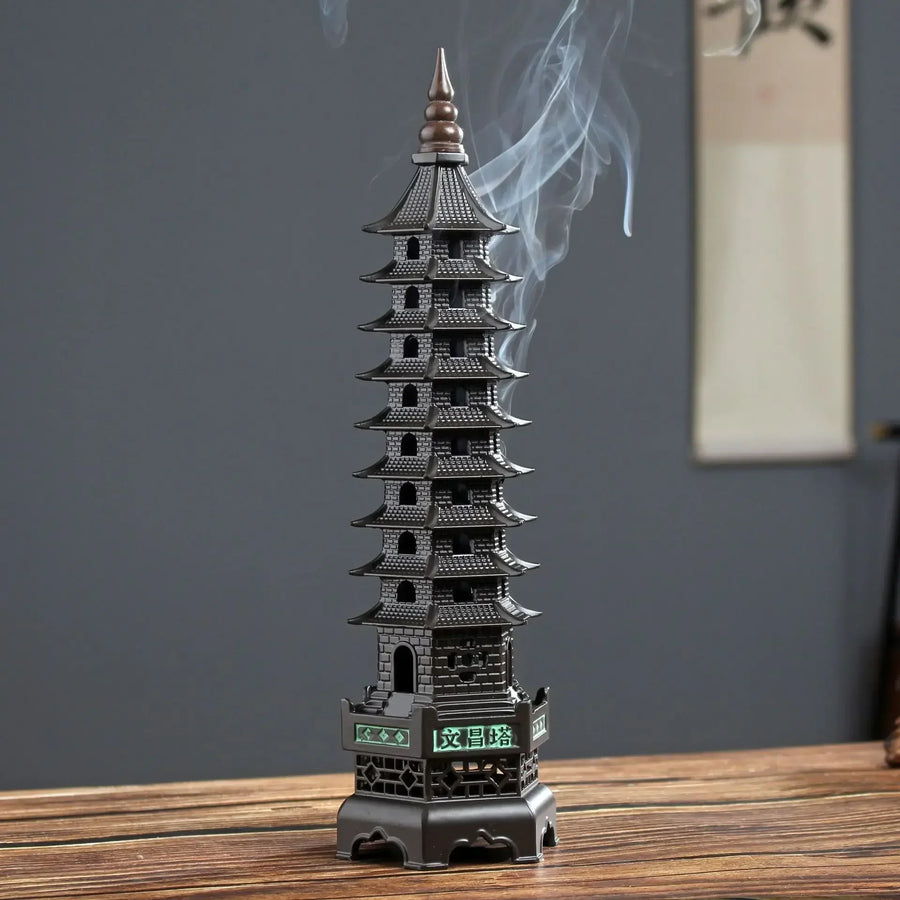 Zen Tower-Style Smoke Waterfall Incense Burner - Image 5