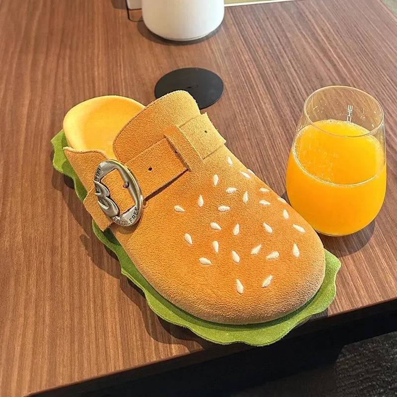 Hamburger Style Casual Beach Slippers - Image 6