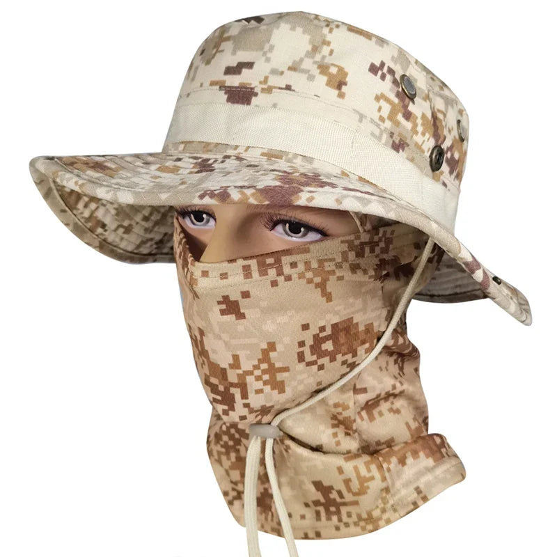 Tactical Camouflage Full Face Cover Hat - Image 5