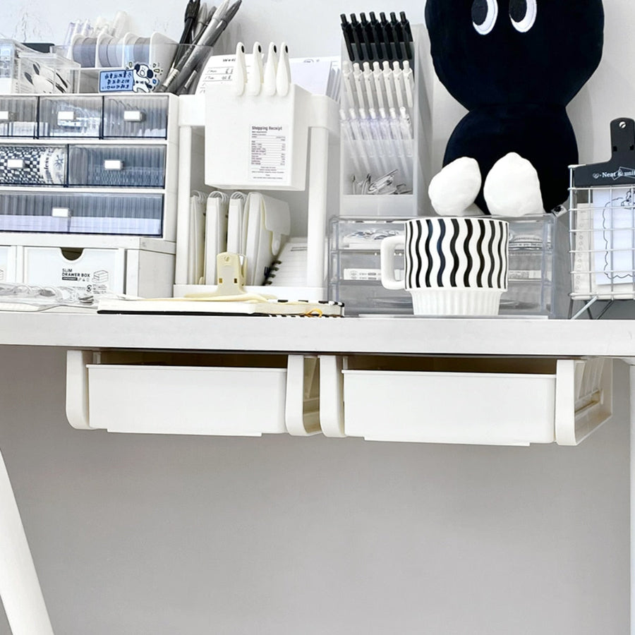 Clever Under Desk Hidden Sliding Drawer Organizer - Image 5