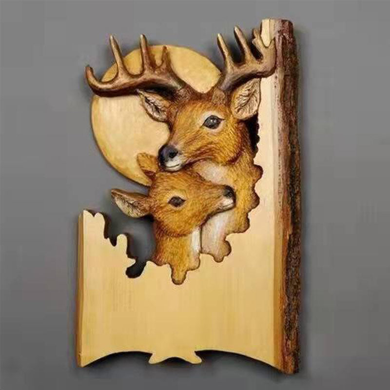 Handcrafted Nature Embrace Animal Sculptures Decor