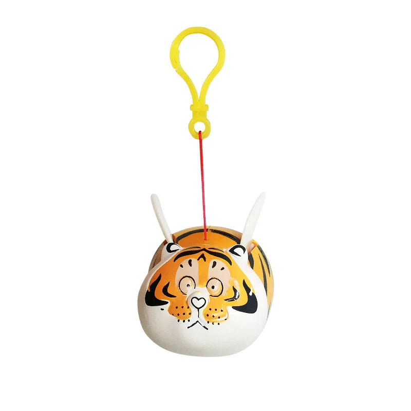 Confused Tiger Elastic Keychain Toy - Image 4