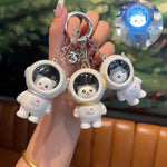 Astronaut Bear LED Keychain Light