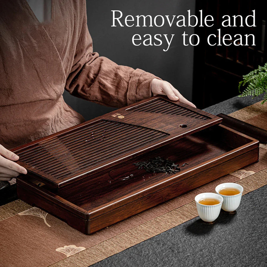 Bamboo Solid Wood Tea Ceremony Tray - Image 5
