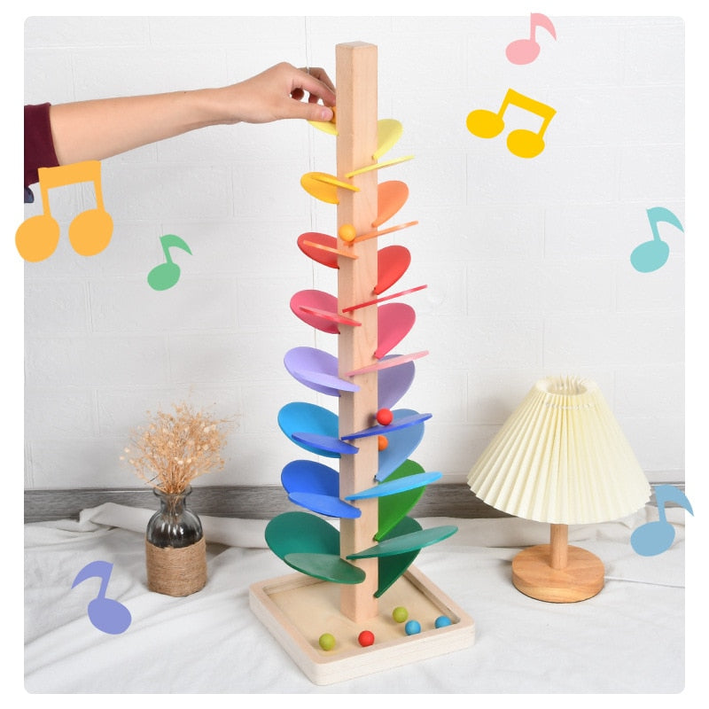 Wooden Rainbow Building Educational Toy