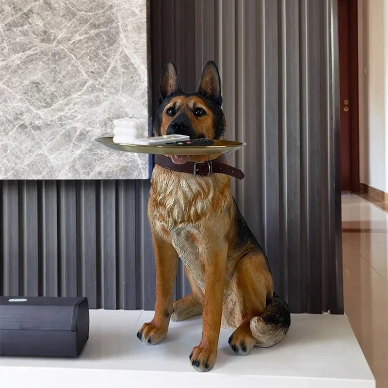 Artsy German Shepherd Decorative Side Table - Image 2
