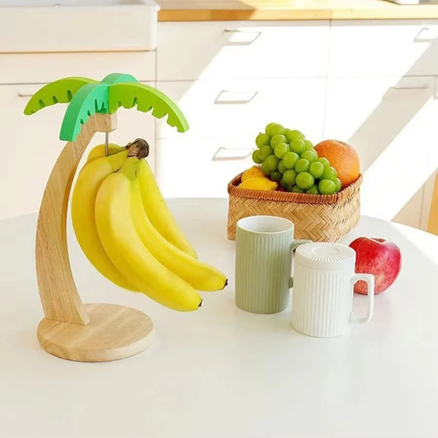 Tropical Palm Wooden Fruit Hanger