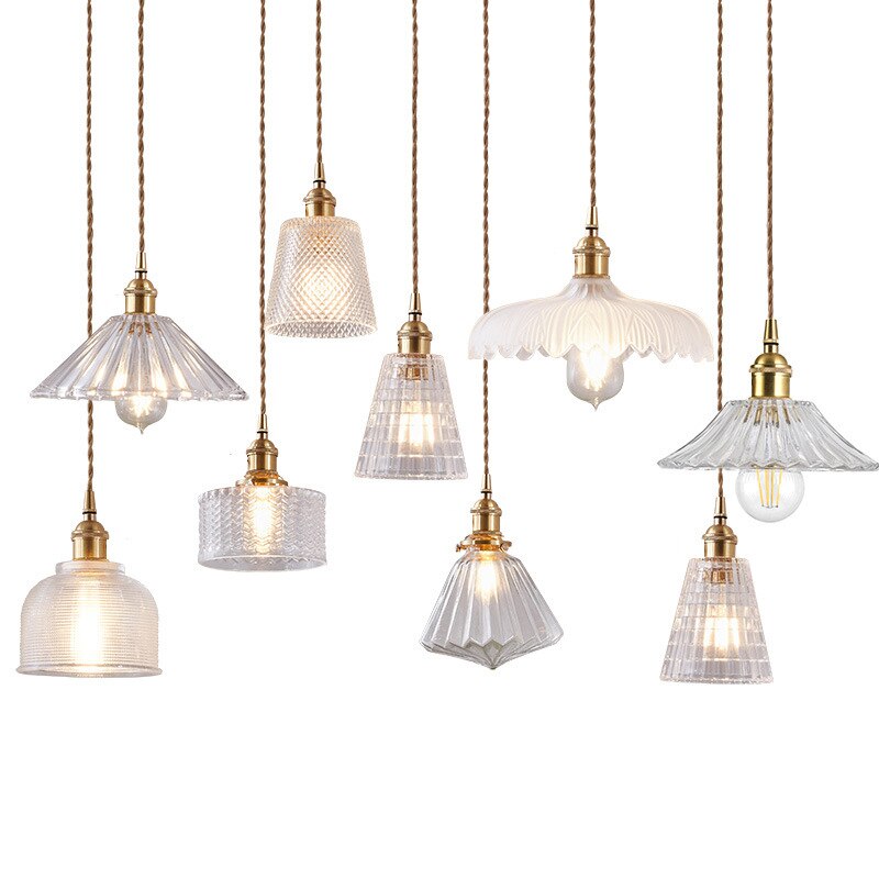 Nordic Brilliance Transparent Glass Pendant Lamp