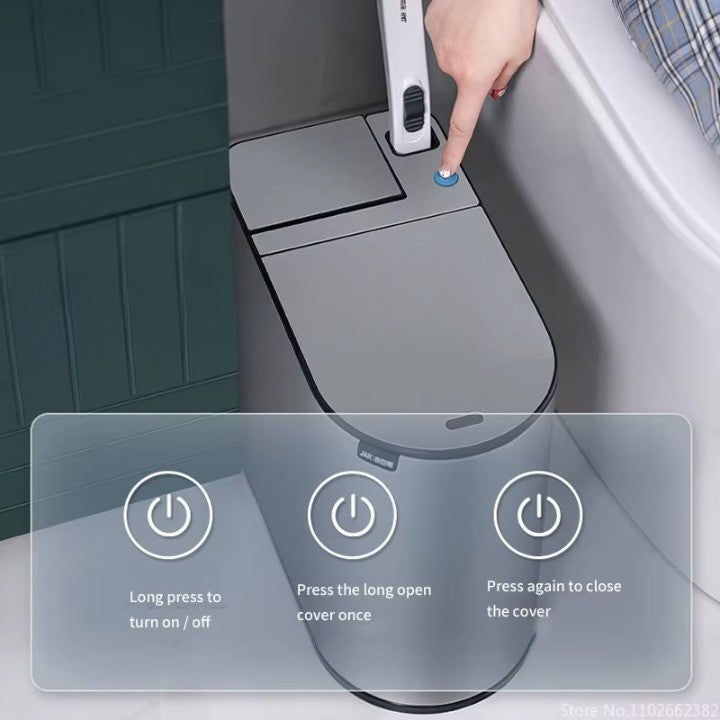 Auto Lift Integrated Brush Toilet Can - Image 1