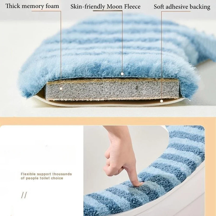 Warm Seat Deluxe Toilet Seat Cover Pad - Image 4