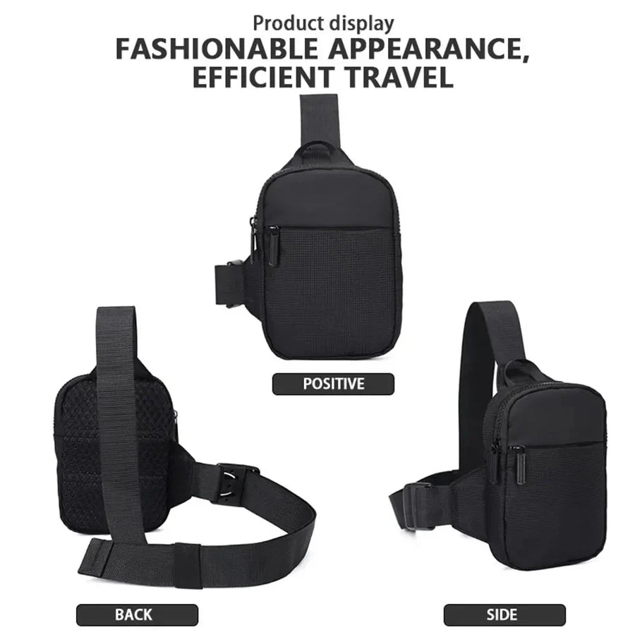 Stylish Functional Oxford Crossbody Men Casual Shoulder Bag - Image 5