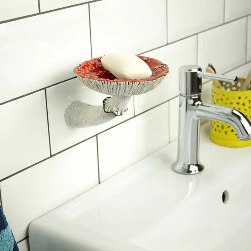Mushroom Shape Floating Resin Wall Shelf - Image 6