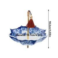 Traditional Floral Ceramic Umbrella Tea Strainer - Image 11