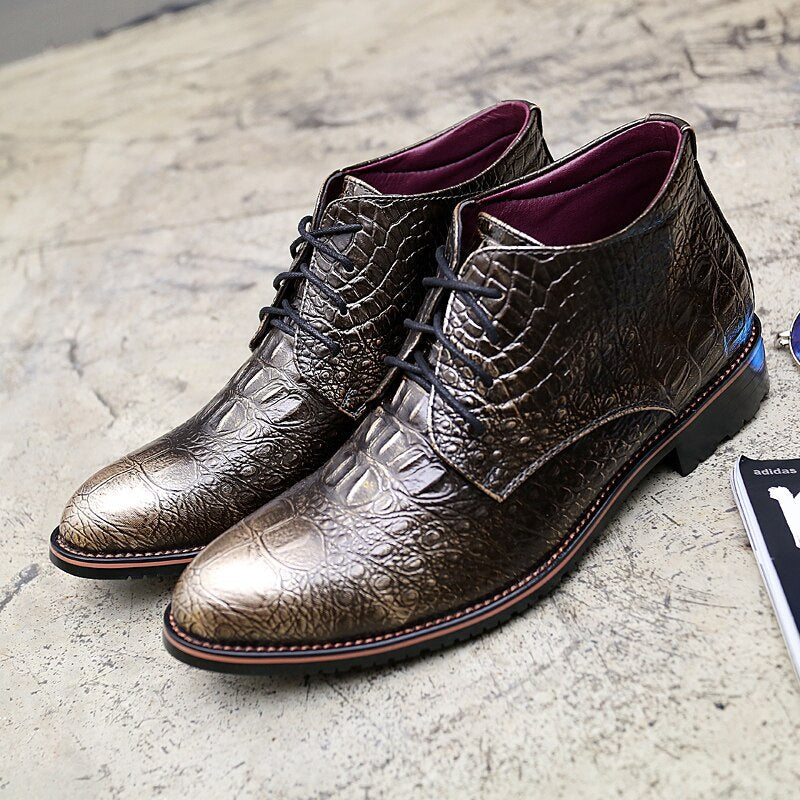 Leather Warm Thick Men Winter Boots - Image 4